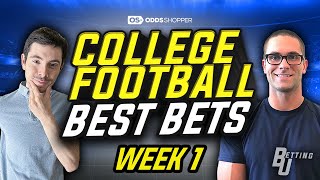 Week 1 College Football Picks amp Predictions 2024  Betting U [upl. by Wye]