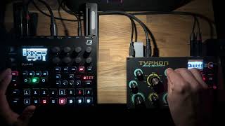 Elektron Syntakt amp Dreadbox Typhon one patern live techno [upl. by Alywt]