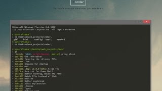 Cmder  Portable Console Emulator for Windows [upl. by Legim]