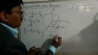 Perpendicular axis Theorem Moment of Inertia [upl. by Audrie]