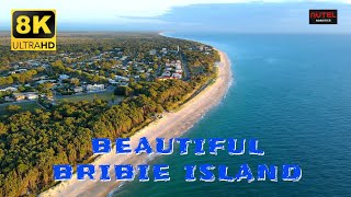 8K BRIBIE ISLAND  Australias Beautiful Hidden Treasure [upl. by Evetta]