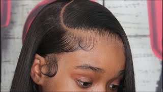 NEW Clear Lace  Very Detailed Baby Hair Tutorial Using Only Got2b Freeze Spray Ft XRSBEAUTYHAIR [upl. by Marney]