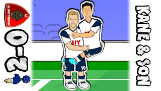 🔥KANE amp SON🔥 Tottenham vs Arsenal 20 Spurs Parody Goals Highlights Premier League 2020 [upl. by Enilav]