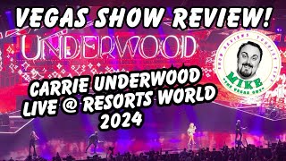 WATCH THIS before seeing CARRIE UNDERWOOD at Resorts World Las Vegas Honest Review [upl. by Anihtyc798]