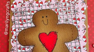 Build a gingerbread card shares diannamarcum satmornmakes [upl. by Lilybel]