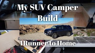 2017 4Runner Camper Build for Extended Nomadic Life [upl. by Eiten]