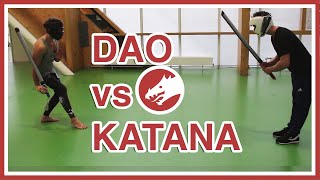 Dao vs Katana sparring with foam weapons [upl. by Laureen]