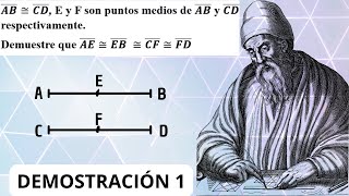 Demostración de congruencia de segmentos Y PUNTO MEDIO [upl. by Sands]