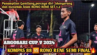 BIG MATCH SEMI FINAL 🔥KOMPAS 88 🆚️ RONO RENE KALIJOHO‼️SET 12 ARGOSARI CUP V 2024 [upl. by Innavoij]