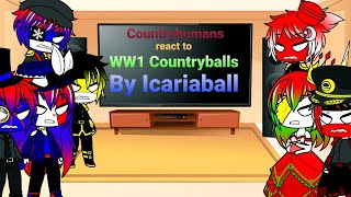 Countryhumans react to WW1 Countryballs by Icariaball [upl. by Swane]