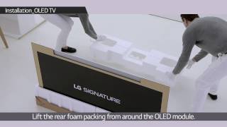 How to install LG SIGNATURE OLED TV W [upl. by Ariamat]