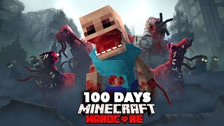 I Spent 100 Days in an Evolved Parasite Outbreak in Hardcore Minecraft Heres What Happened [upl. by Aharon]