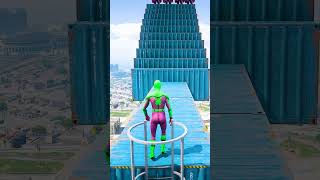 GTA 5 Epic Water Ragdolls  SpiderMan Jumps  Fails ep2170 shorts [upl. by Seena]