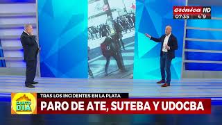 Paro de ATE SUTEBA Y UDOCBA tras los incidentes [upl. by Nileek]