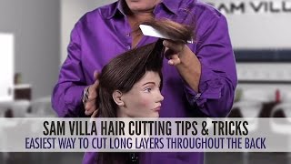 Easiest Way To Cut Long Layers Throughout The Hair [upl. by Ticknor]