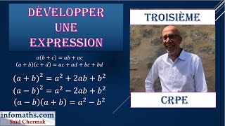 DÉVELOPPER ET RÉDUIRE UNE EXPRESSION AU CRPE [upl. by Seldon]