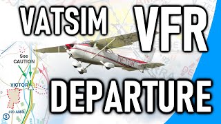 VATSIM VFR Departure Tutorial VATSIM VFR Series  4 [upl. by Lenuahs119]