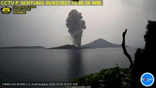 Rekaman Live Anak Krakatau  Indonesias Mount Anak Krakatoa Volcano Eruption [upl. by Zink]