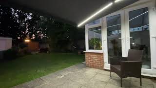 Intelroll INT500 Garden Awnings LED WIND Sendor IMG 3728 [upl. by Seaddon]