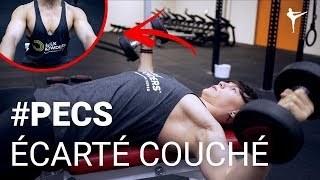 ÉCARTÉ COUCHÉ  PECS  COMMENT FAIRE  💪🏽 [upl. by Sulienroc]