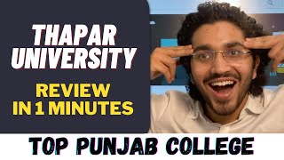 Thapar University Aman Dhattarwal 2021  Honest College Review  Padaku Students [upl. by Rochemont643]