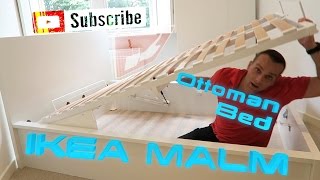 IKEA MALM OTTOMAN Double Bed Assembly [upl. by Nnyledam510]