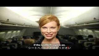 Delta Airlines  Safety Video 747400 English amp Japanese [upl. by Karolina]