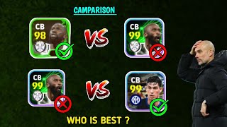 Free rudigar vs nominating contract rudigar comparisonbastoni vs rudigarwho is best efootball2024 [upl. by Nessah]