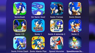 Sonic ForcesSonic DashGo Sanic Goo Sonic Boom Sonic RunnersSonic 1Tom GOLD Run [upl. by Ennael]