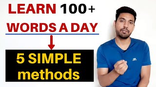 5 Methods to Learn English Vocabulary  Best Tips  Practical Solution [upl. by Ramahs]