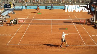 Top Spin 2K25  Matteo Berrettini Vs Andy Murray  HYPER TIE BREAK  Madrid Masters PS5 [upl. by Ydnil]