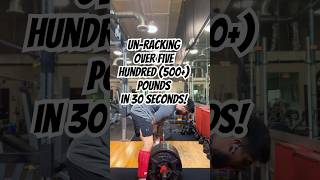 Unracking over 500 pounds in 30seconds hiphop explore motivation bodybuilding trending fitness [upl. by Eneloc863]