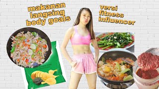 WHAT I EAT IN A DAY  ALA FITNESS INFLUENCER  VERSI REALISTIS amp MURAH2 [upl. by Luke]