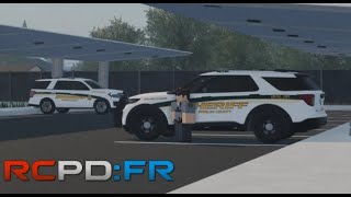 Sheriff Patrol in RCPDFR Roblox [upl. by Chrotoem]