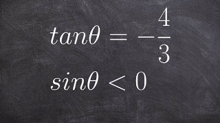 Evaluate the six trig functions by when given one value and constraint [upl. by Yehudi234]