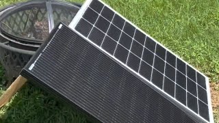 Charging my Ecoflow Delta Mini with 2 Different Branded Solar Panels [upl. by Derr587]