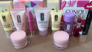 Clinique Bonus Macys Free Makeup and Skincare Gift with Purchase Unboxing Summer 2017 [upl. by Aiuqet]