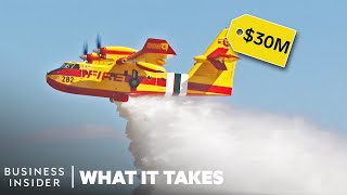 How The 30 Million Super Scooper Plane Was Built To Fight Wildfires [upl. by Ahtelra]