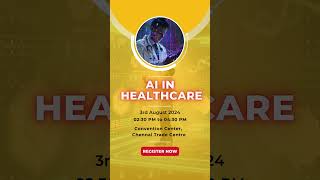 Seminar on AI in Healthcare  Medicall Chennai 2024  Chennai Trade Center  3 Aug 2024 [upl. by Acinorrev846]