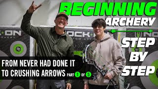 Archery 101 Coaching no experience to crushing arrows part 1 of 5 [upl. by Aisatana]