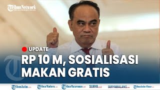 🔴 ANGGARAN 10 MILIAR UNTUK SOSIALISASI MAKAN GRATIS Menkominfo Enggak Mahal [upl. by Mauretta]