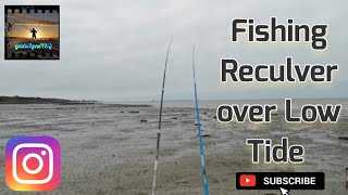 Sea Fishing UK  Reculver Kent  Fishing Over Low Tide [upl. by Opiak]