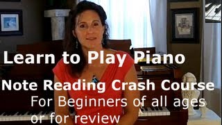 Learn to Play Piano  Lesson 1 for Beginners Treble G Note Reading Crash Course PianoVideoLessons [upl. by Ailisab795]