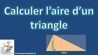 Aire du triangle [upl. by Septima9]