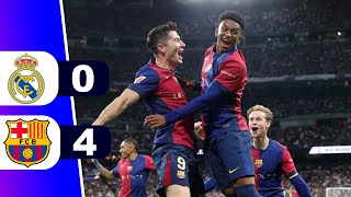 ¡GOLEADA BLAUGRANA EN EL CLÁSICO REAL MADRID 0 BARCELONA 4 ⚽ JORNADA 11 LIGA ESPAÑA  REY DEPORTIVO [upl. by Alioz]