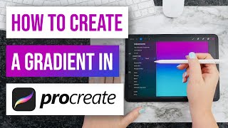 🌈 How To Create A Gradient In Procreate [upl. by Saxet]