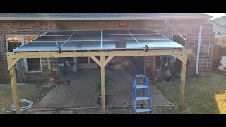 Six new 480w QCell solar panels on the backyard pergola tested out great [upl. by Nisior]