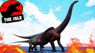 The Isle Deathmatch 10  BATALHA DE DINOSSAUROS PUERTASSAURO vs CAMARASSAURO  PTBR [upl. by Rellim]