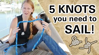 Learn 5 KNOTS for Sailing Capable Cruising Guides [upl. by Enilarak]