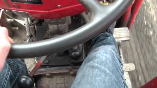 Massey Ferguson 135 Shifting gears while moving [upl. by Nwahs]